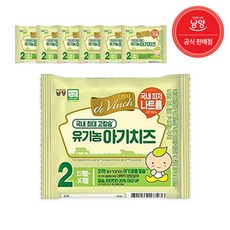 남양 드빈치 유기농 아기치즈, 2단계, 180g, 6개