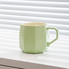 洗漱杯 奶油洗漱杯情侶刷牙杯套裝家用陶瓷漱口杯高顏值牙刷杯子一對學生, 1個, 8角杯-淡綠刷牙杯, 淡綠, 8角杯