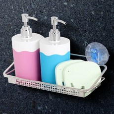 타공 세제걸이(소) 수세미 받침 선반 받침대 정리대 lov+54637UV