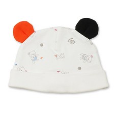 베이비베어 귀달린 신생아 모자 보닛/디자인 컬러 택1