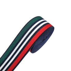 패브릭샵 허리고무밴드 스판밴딩 40mm 레드앤그린, 1개