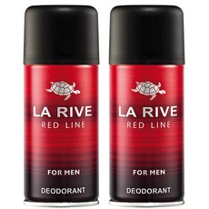 라리브 남성용 레드라인 퍼퓸 데오드란트, 150ml, 2개
