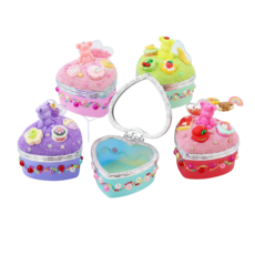 키득키득 베어 하트거울 미니보석함 클레이 만들기 패키지, 5개, 1g, 단일