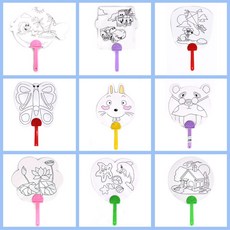 K 그리기모양부채 부채만들기 229 B 랜덤 낱개