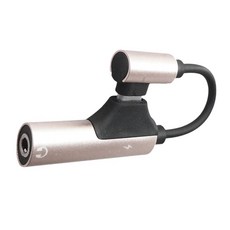 USB C ~ 3.5mm 사운드 어댑터 유형 C에서 헤드폰 동글 컨버터 헤드폰, 7YY600747_YJY, 1개, Gold
