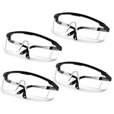 오토바이 방풍 방진 고글 눈 보호 실험실 작업 안전 안경 사이클링 1 개 2 4 개, 07 Black 4Pcs