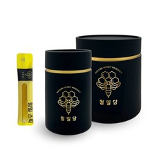 청밀당 꿀 스틱 간편 원통 세트 국내산 자연 벌꿀 100%, 10g, 30개