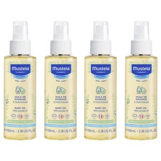 무스텔라 키즈 마사지오일, 4개, 100ml