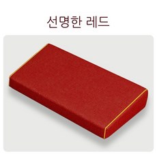 108배 명상 방석 원형 좌식 절방석 요가 좌선 쿠션 자수, 5. 자수 없음 - 미디엄 레드