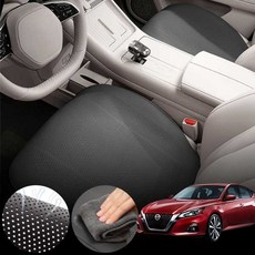 닛산 알티마 5세대 2.5 (13-18) 차량용 초슬림 통풍 시트 커버 블랙 2개 세트