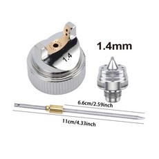 3 세트의 니들 플루이드 노즐 에어 캡 키트 H-827 1.4 1.7 2.0mm 공압 공구 액세서리 사이즈, [03] 1.4mm