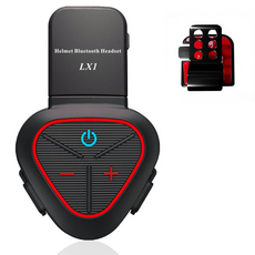 헬멧 블루투스 헤드셋 언어 팁 인터콤 다기능 오토바이 헬멧 자동차 레코더 HD 방수 블루투스 헤드셋, 레드, LX1