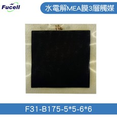 富堡 水電解 MEA 膜 3層觸媒 5x5cm 框6x6 F31-B175-5*5-6*6, 1個, 水電解MEA膜3層