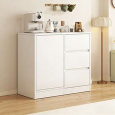 서랍 수납장 다용도 수납 선반, WHITE