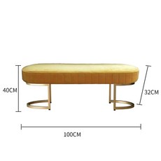 의류매장 등받이없는 긴쇼파 벤취 쇼파 소파 벤치형 픽유아, R. 골드 길이 100 너비 32 높이 40c, R. 골드 길이 100 너비 32 높이 40c