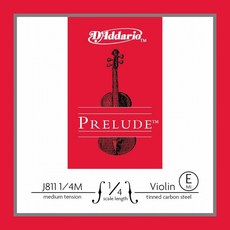 D'Addario Prelude 바이올린 10Blk E 1/4 Med (J8111/4M-B10)