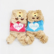 19곰 테드 올인원 애견의류 강아지옷, 핑크, 1개