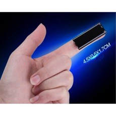 迷你聲控錄音筆 8GB 降噪一鍵錄音 蒐證談判專用, Black