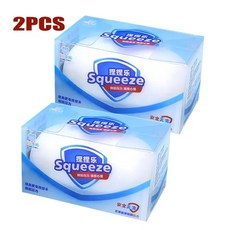 비누볼 스퀴시 비누 스트레스볼 피젯 토이 크런치 스퀴즈볼 라운드 블록 ASMR 안티 스트레스 성인용 장난감, 2pcs
