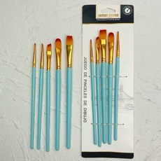 水彩筆套組 繪畫筆 尼龍畫筆 油畫筆 數字油畫 兒童畫畫, 1個, 藍色