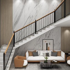 철제난간 담벼락 난간대 야외 울타리 주택 마당 담장 난간, 스타일 1~10 스테인리스 스틸 1m