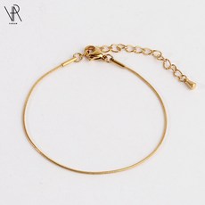 VARAM 서지컬스틸 1mm 라운드 스네이크 팔찌 뱀즐 체인팔찌