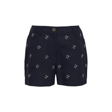 LOUIS CASTEL 女款滿版刺繡條紋短褲 3LCPS515N 標準款