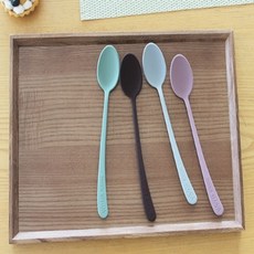 실리콘 스푼 실리콘수저, 1개, 상세페이지 참조, 그린