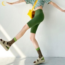 JAR OF LOVE 女款五分鯊魚褲 夏季薄款高腰收腹瑜伽安全褲 多色運動短褲