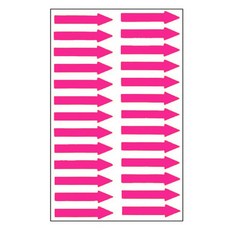 화살표스티커(전체40mm) 7매입 형광핑크색 604FP jum+066vy