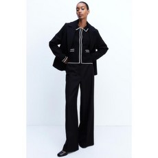 국내백화점 H&M 가디건 브랜드관 칼라 블랙 1263920002 커플 사무실 (BK파우치 증정)