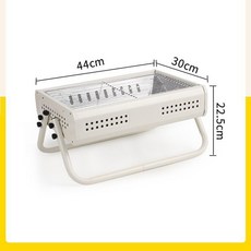 무연 바베큐 그릴 접이식 메쉬 경량 자동 스테인리스 나무 장비 안뜰 구이 카본 스토브, 달빛이 희다