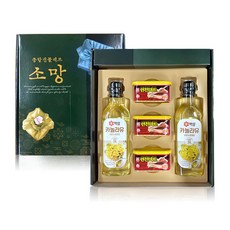 소망 5P 명절 선물세트 롯데 카놀라유 햄세트 오일세트, 1세트