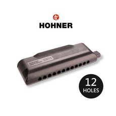 HOHNER 半音階口琴 No 7545 48 CX12 Black 12孔 膠格 全黑, 1個