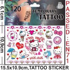 키티 우표 생일 호의 헬로 스티커 GOODIE 용품 선물 장식 팔찌 필러 BAG 파티 어린이를위한 슬랩 문신, 1pcs Tattoo stickers 2