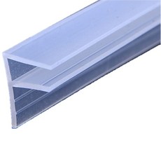 EXDUCT 틈새 가드 F형 실리콘 고무 틈새 가드 싱크대 세면대 물 튀김 방지 방수 (F형 폭 6mm 길이 40cm × 5개 세트)