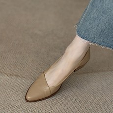 POMTOR 여자구두 여성 로퍼 편안한 메리제인슈즈 미들힐 펌프스 구두