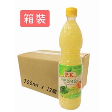 PK牌 泰國萊姆汁 700ml X 12瓶, 1個, 897 萊姆汁 700mlX12瓶