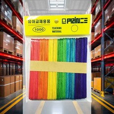 아이스크림 칼라막대 100개 11.5cm 칼라하드스틱 아이스크림스틱 믹싱스틱 컬러막대 하드바 나무스틱