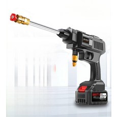 휴대용 고압세차기 무선 분사기 충전식 자동차 세트 산업용 워터건 클리너, 10셀 A