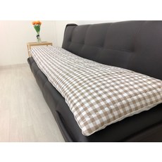 하루가 회복되는 편안함 이불 포시즌 토퍼 쇼파패드, 체크 베리