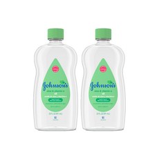 존슨즈베이비 오일 알로에 & 비타민E, 591ml, 2개