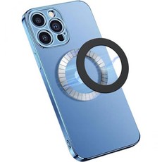 마그네틱 무선 충전 Magsafe 링6 PCS 초박형0.4mm 스티커 아이폰 16151413 시리즈 삼성 갤럭시 구글 픽셀 액세서리3Black 3Silver와 호환 가능, Black-1 Magnetic Ring