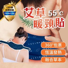 艾草暖頸貼 蒸氣SPA 頸部熱敷 熱敷按摩 頸椎貼 暖暖貼, 1個