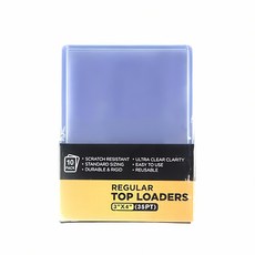 3X4 투명 탑로더 10매 보호 케이스 카드 홀더 함 수납 용기 수집 용품 분류 장식 용, 본상품