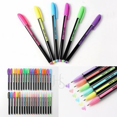 GOUM 네온 컬러펜 36색 세트 1.0mm 부드러운필기감