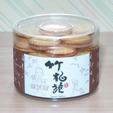 石碇竹柏苑綜合賣場 麥芽膏餅乾隨身包 (古早味零食、獨立包裝、鹹甜風味), 原味麥芽膏餅300g塑膠盒裝, 1個