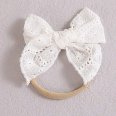 신생아 여아 부드러운 레이스 머리띠 탄성 헤어밴드 세트