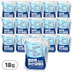 비락 올바른 유산균음료, 18개, 110ml