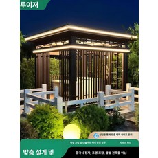 꾸꾸상점 방가로 농막꾸미기 테라스 정원 농막 오두막, 중국식 (비법규)